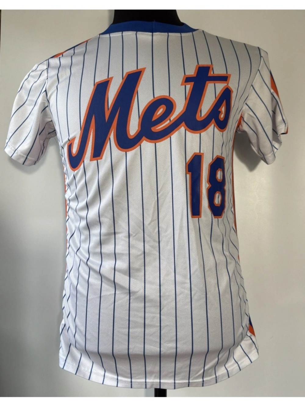 Vintage New York Mets SGA Daryl Strawberry #18 Jersey White Size Medium
